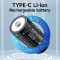 CITYORK 16340 16350 700mAh RCR123A micro USB újratölthető 3,7V Lithium fotóelem