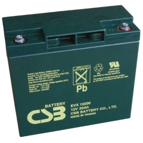 CSB EVX12200 12V 20Ah elektromos kerékpár akkumulátor