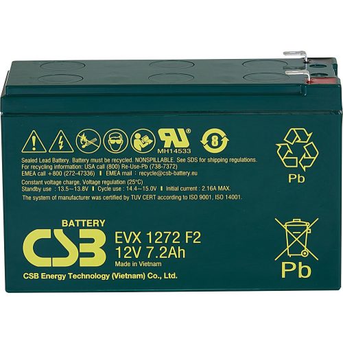 CSB EVX1272 ciklikus akkumulátor 12V 7.2Ah 