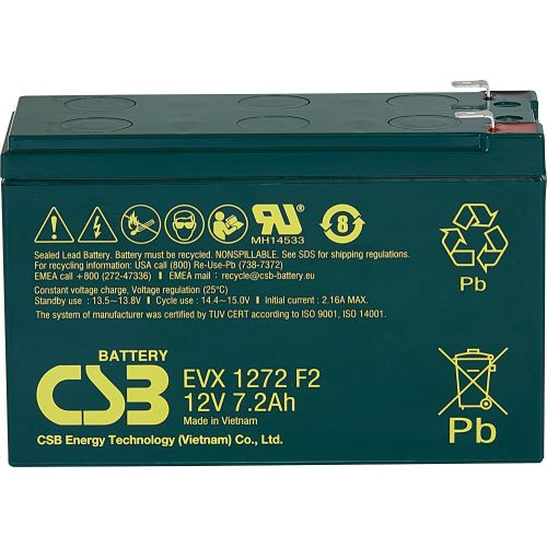 CSB EVX1272 12V 7.2Ah elektromos kerékpár akkumulátor