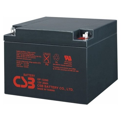 12V 26Ah CSB GP12260 zselés akkumulátor