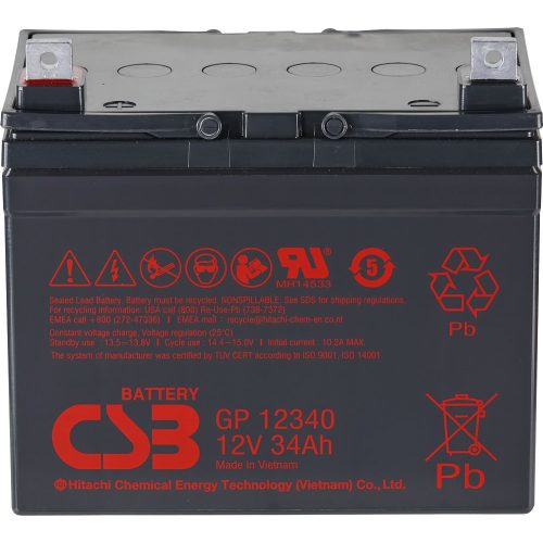 12V 34Ah CSB GP12340 zselés akkumulátor
