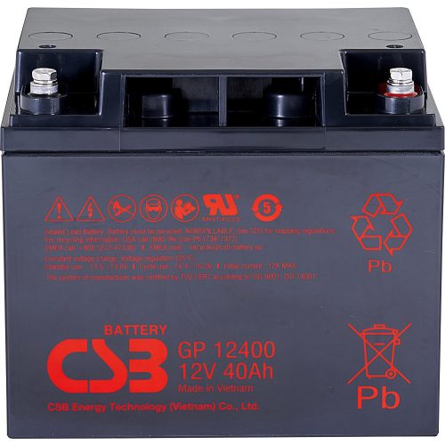 CSB GP12400 12V 40Ah zárt ólomsavas akkumulátor