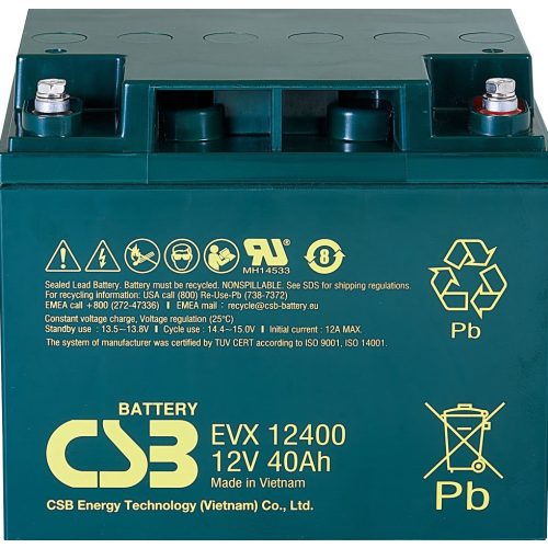 CSB EVX12400 ciklikus akkumulátor 12V 40Ah