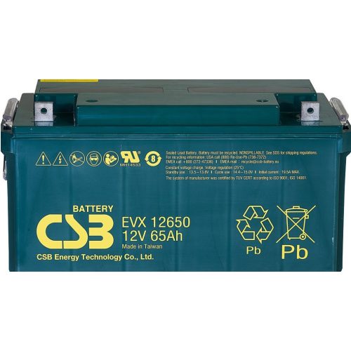 CSB EVX12650 ciklikus akkumulátor 12V 65Ah