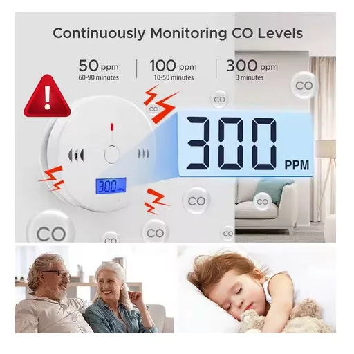 Szén-monoxid CO- érzékelő és riasztó