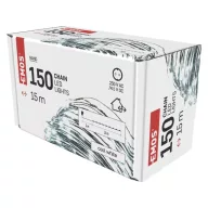    LED karácsonyi nano fényfüzér, zöld, 15 m, kültéri és beltéri, hideg fehér, időzítő D3AC05