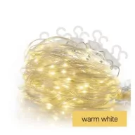   LED karácsonyi drop fényfüzér – jégcsapok, 2,9 m, kültéri és beltéri, meleg fehér, programokkal D3CW02