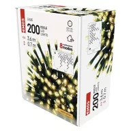    LED karácsonyi jégcsapok, 3,6 m, kültéri és beltéri, meleg fehér, programokkal D4CW01