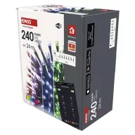   GoSmart LED karácsonyi fényfüzér, 24m, kültéri és beltéri, RGB, programokkal, időzítővel, wifivel D4ZR04