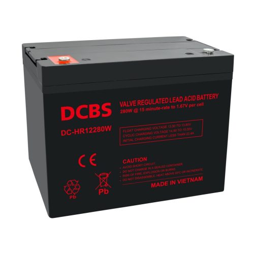 DCBS DC-HR12280W 12V 80Ah szünetmentes/UPS akkumulátor 