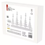    LED gyertyatartó – karácsonyfák gyertyákkal, 24 cm, 2x AA, beltéri, meleg fehér, időzítő DCAW14