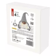    LED karácsonyi manó, 35 cm, 3× AA, beltérre, meleg fehér DCFW01