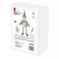   LED karácsonyi ülő hóember, 31 cm, 3× AA, beltérre, meleg fehér DCFW02