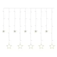    LED karácsonyi fényfüggöny – csillagok, 185x105 cm, beltéri, meleg fehér DCGW12
