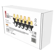    LED fényfüzér – 10× party égő, 4,5 m, kültérre és beltérre, vintage DCPV01
