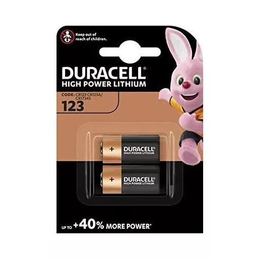 Duracell CR123/2BP CR17345 3V Lithium fotóelem