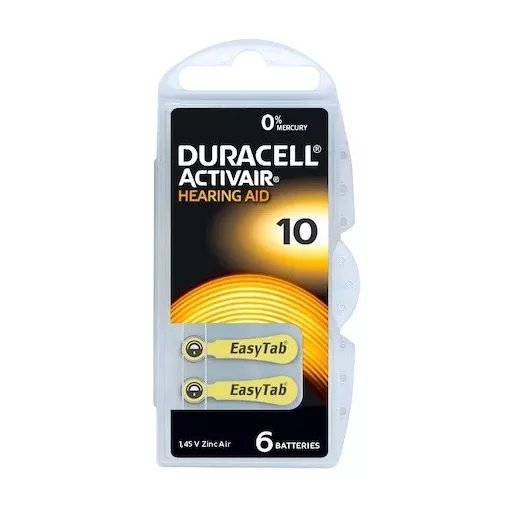 Duracell ACTIVAIR 10/6 PR70 1,45V hallókészülék elem