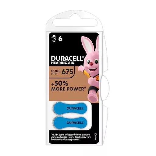 Duracell ACTIVAIR 675/6 PR44 1,45V hallókészülék elem