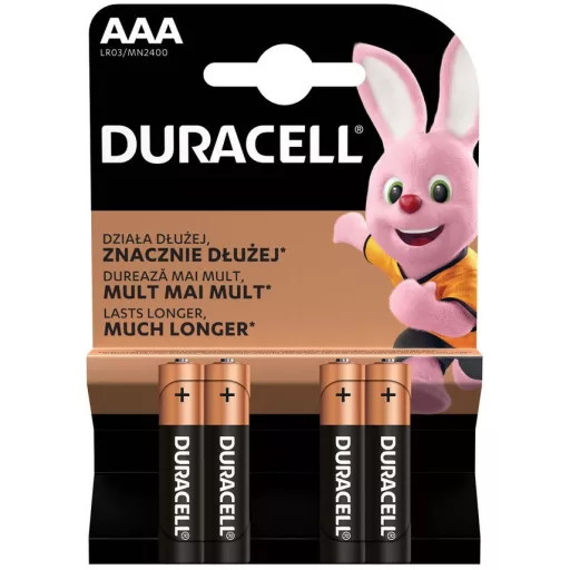 Duracell Basic LR03/4 MN2400 Alkaline 1,5V tartós AAA mikro elem