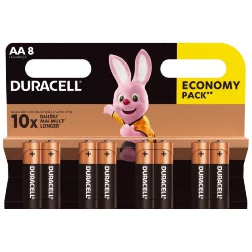 Duracell AA Basic ECONOMY PACK LR6/8BP MN1500 ceruza elem