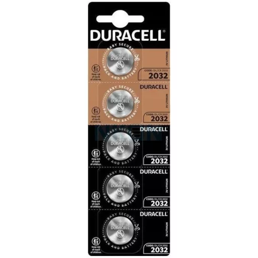 Duracell CR2032/5 3V Lithium gombelem