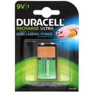  Duracell 170mAh HR22 HR9V DC1604 E-BLOCK TRANSISTOR NiMh akkumulátor 9V újratölthető elem