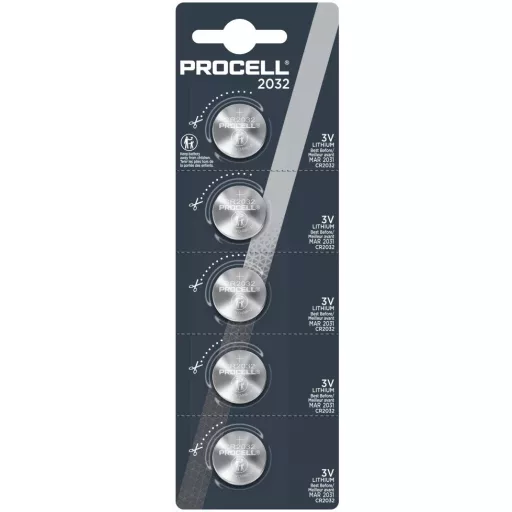 Duracell Procell CR2032/5 3V Lithium gombelem