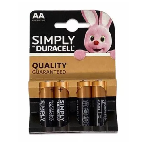 Duracell SIMPLY LR6/4 MN1500 Alkaline 1,5V tartós AA ceruza elem