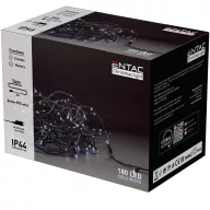 Entac Karácsonyi IP44 180 LED Füzér hideg fehér 14m