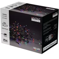 Entac Karácsonyi IP44 180 LED Füzér Színes 14m