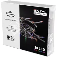 Entac Karácsonyi Beltéri Füzér 20 LED Színes 2,3m 