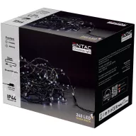 Entac Karácsonyi IP44 240 LED Füzér meleg fehér 24m