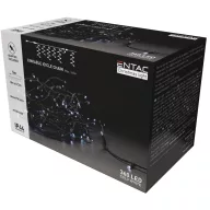   Entac Karácsonyi IP44 360 LED Sorolható Jégcsapfüzér hideg fehér 8m adapter nélkül