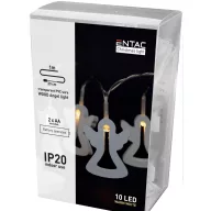   Entac Karácsonyi Beltéri Füzér Fa Angyalka 10 LED meleg fehér 1,3m