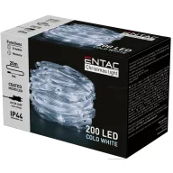   Entac Karácsonyi IP44 200 PVC Bevonatú Micro LED hideg fehér 20m