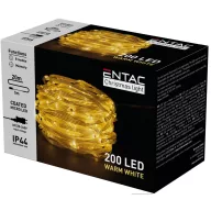  Entac Karácsonyi IP44 200 PVC Bevonatú Micro LED meleg fehér 20m