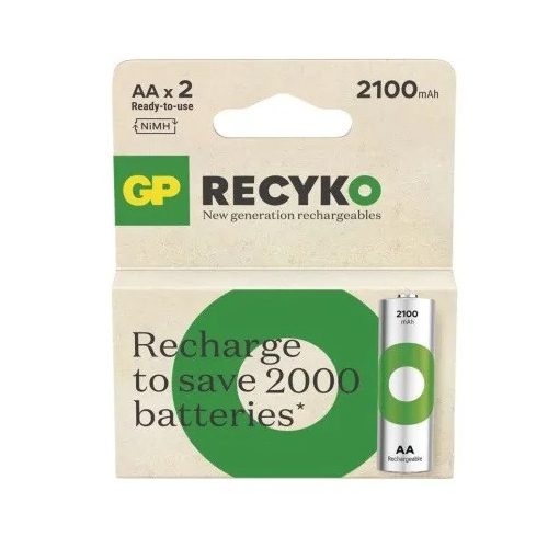 GP ReCyko NiMH Akkumulátor HR6 (AA) 2100mAh 2db B25212