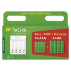    GP Eco E411 Akkumulátor töltő + 4×2100mAh + 4× 800mAh tölthető elem B51418