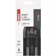   EMOS Li-Ion LiFePo4 Ni-Mh N9221 AA ceruza AAA mikro elem töltő