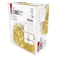   EMOS LED drop – fényfüggöny 1,7x1,5m kültéri és beltéri meleg fehér D3EW02 karácsonyi fényfüzér