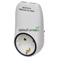 EMOS aljzat 2x USB SCHUKO P0072