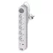 Hosszabbító 3 m / 5 aljzat / kapcsolós / fehér / 1× USB-A + 1× USB-C / 1,5 mm2 P1523PD