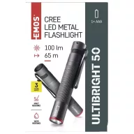   EMOS ULTIBRIGHT 50 fém zseblámpa 100lm P3150 CREE LED lámpa