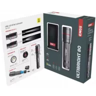   EMOS ULTIBRIGHT 80 P3180 fém vízálló tölthető led zseblámpa