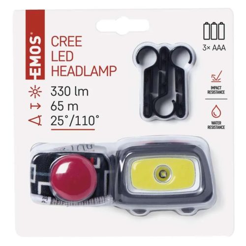 EMOS CREE+COB LED Fejlámpa 330 lm P3531