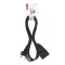 EMOS PC01301 1,5m 1 aljzat fekete PVC 0,75mm2 Hosszabbító