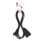 EMOS PC01303 3m 1 aljzat fekete PVC 0,75mm2 Hosszabbító