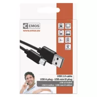  Töltő- és adatkábel USB-A 2.0 / micro USB-B 2.0, 2 m, fekete SM7009BL