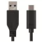 EMOS SM7021BL töltő- és adatkábel USB-A 3.0 / USB-C 3.1, 1 m, fekete SM7021BL